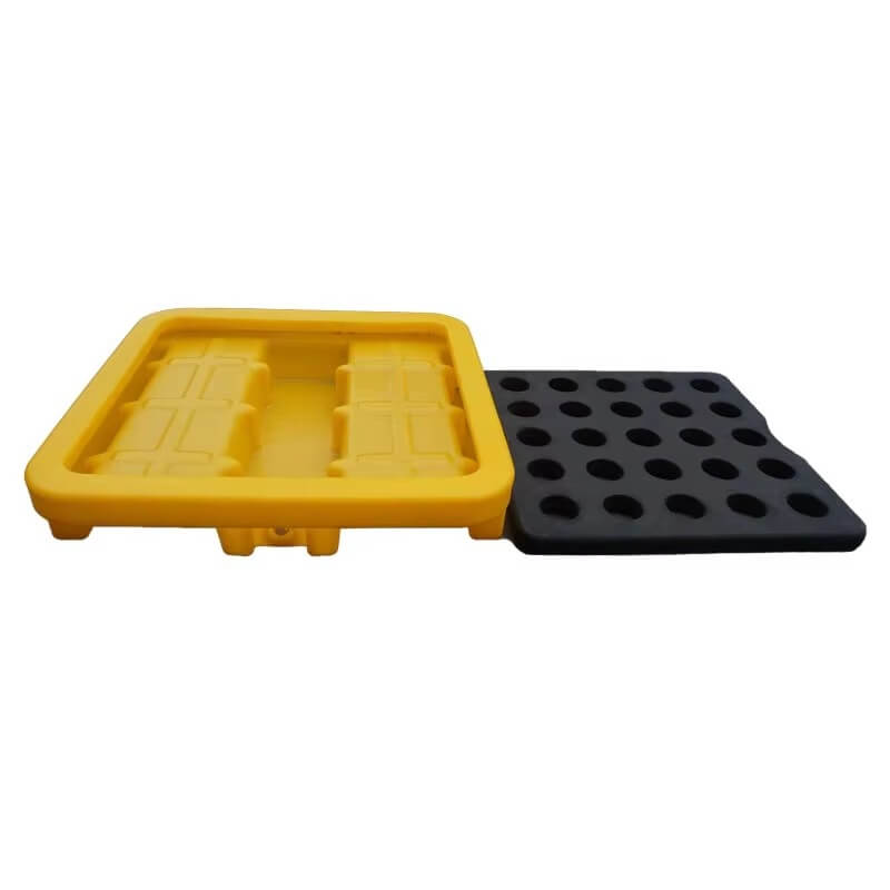 1 drum spill containment pallet basin and revomable grate