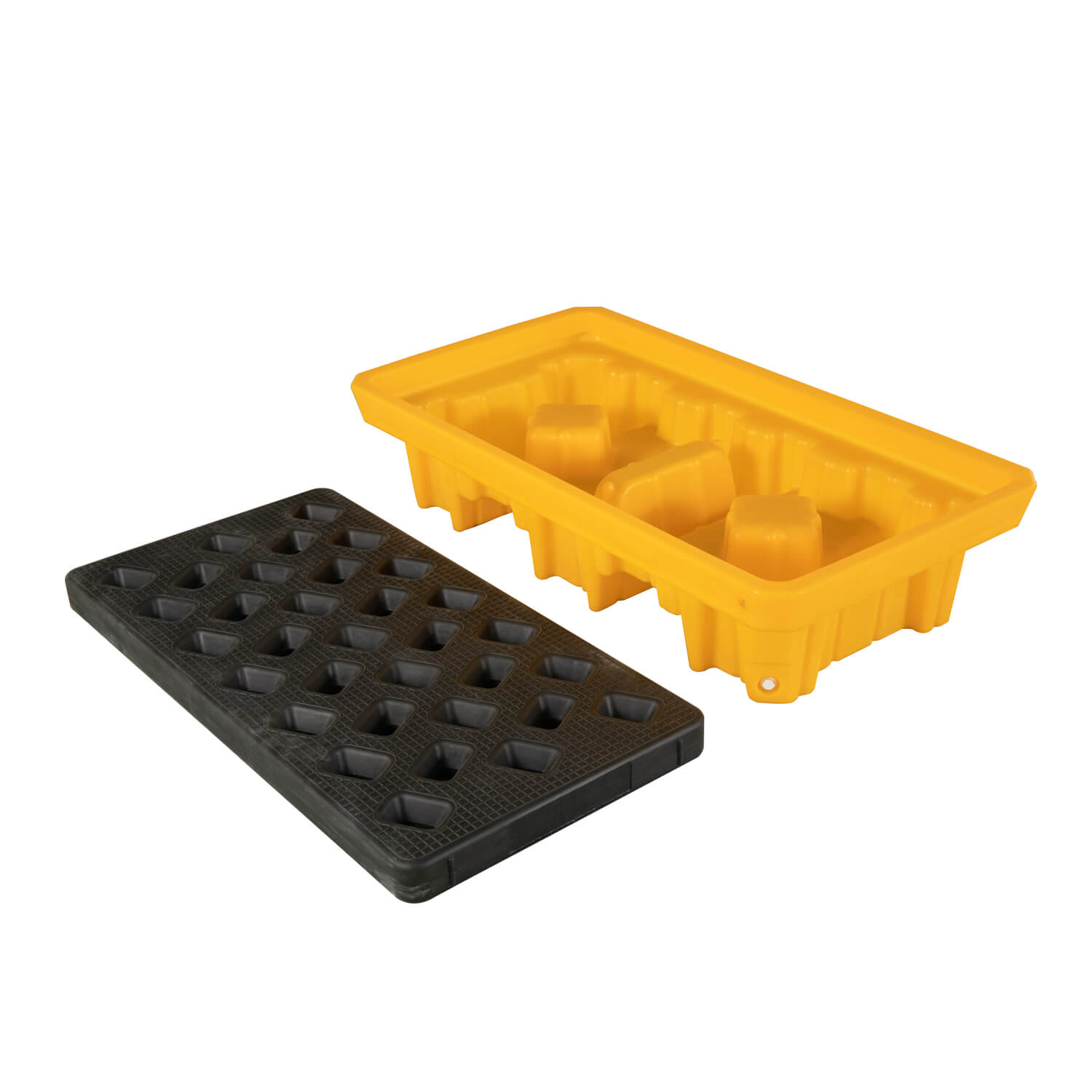 1300*680*300mm 2 Drum Spill Containment Pallet Basin with Grate