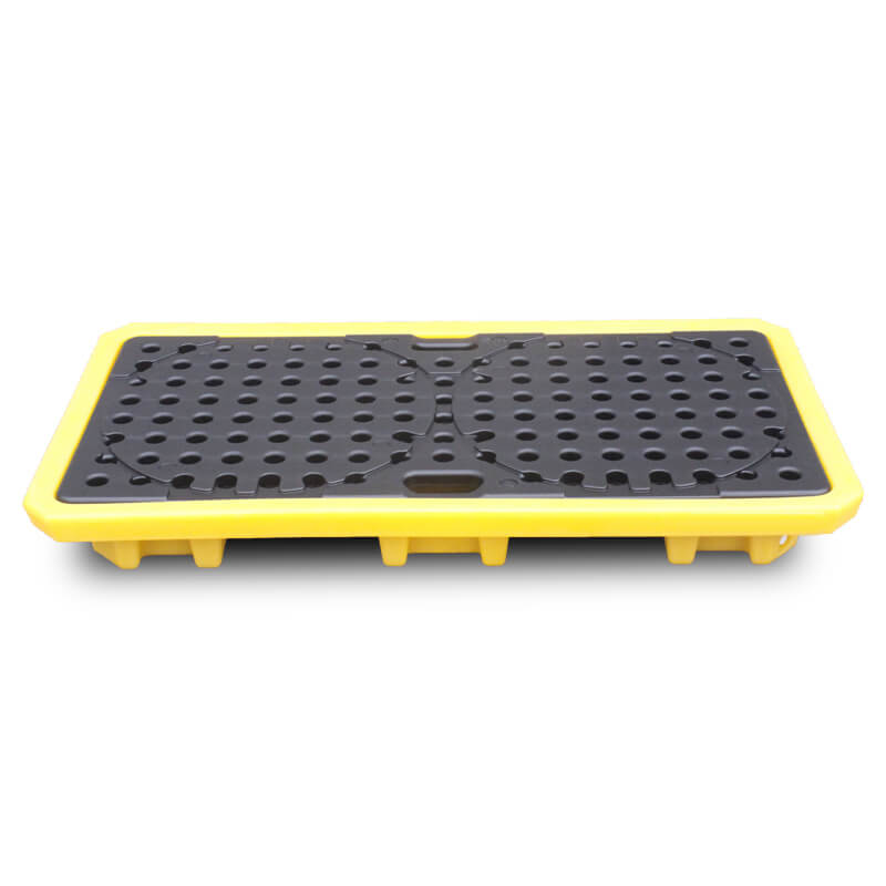 2 Drum Spill Containment Pallet SP2DPR 150mm Low Profile