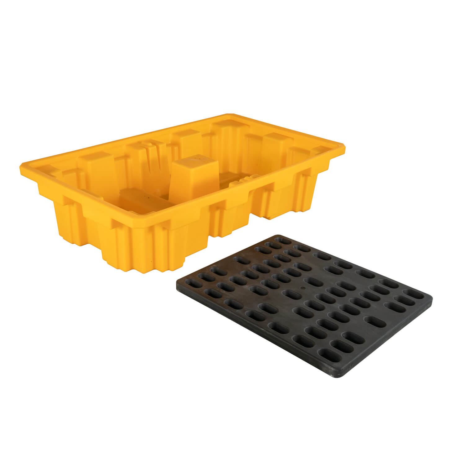 Double IBC Spill Containment Pallet Basin and anti-slip grate 2IBCSPR