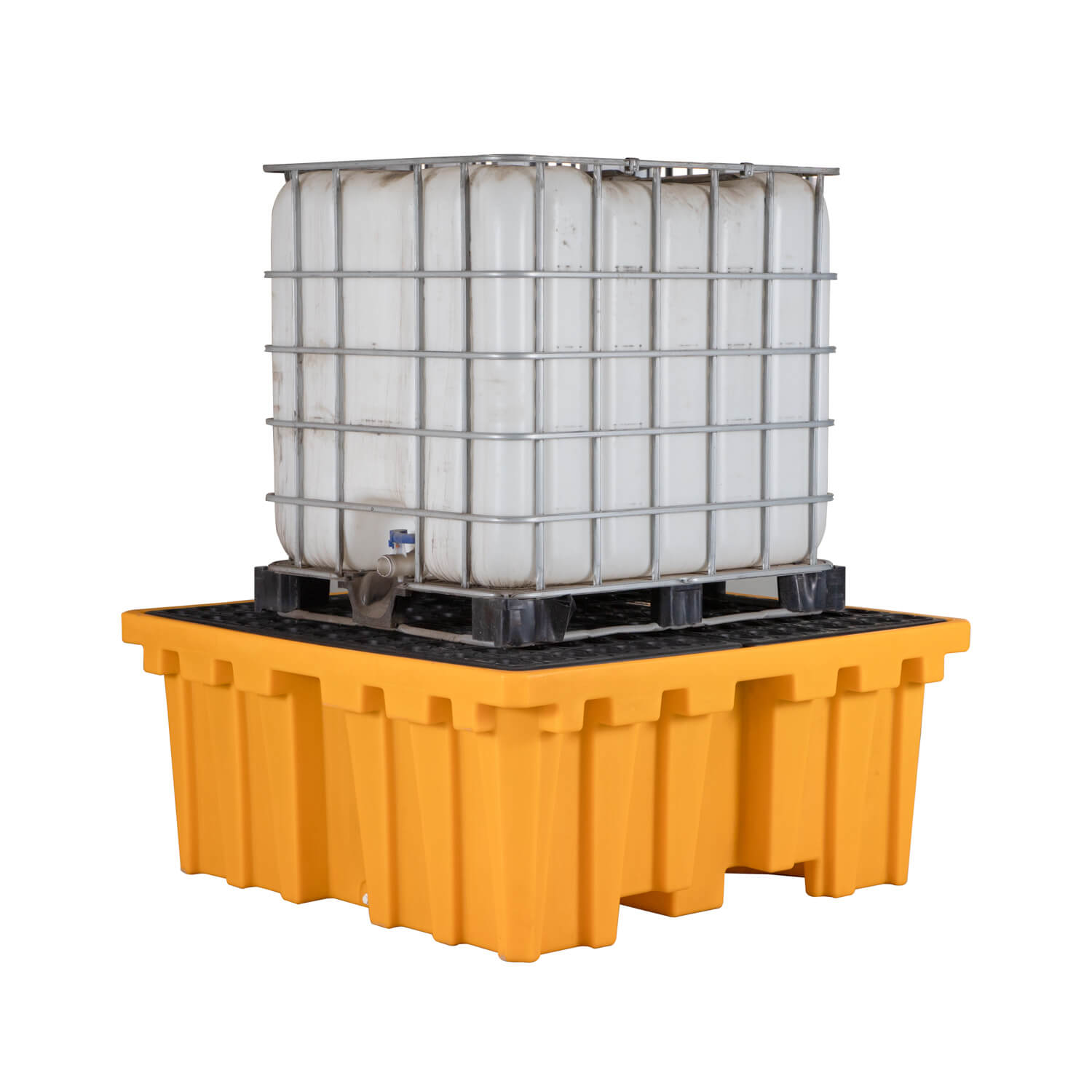 Single IBC Spill Containment Pallet with Sump Capacity 1100 Liter 1IBC-SPR1600