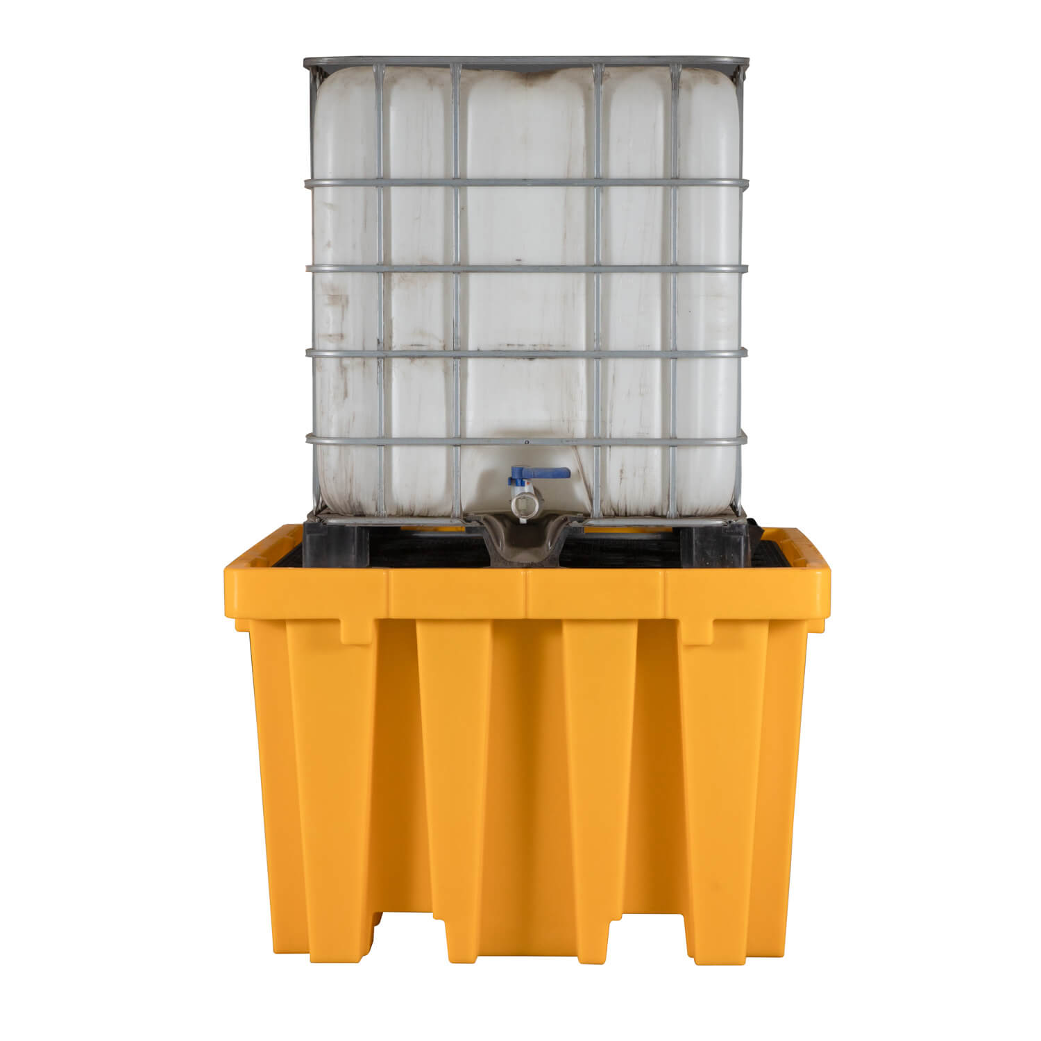 Single IBC Spill Containment Pallet with IBC Tote 1IBC-SPR1380
