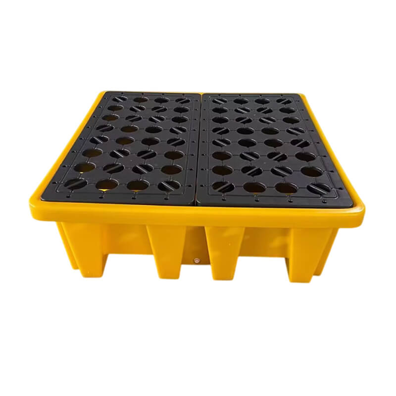 high profile 4 drum spill containment pallet SP4DPHR 4 way entry