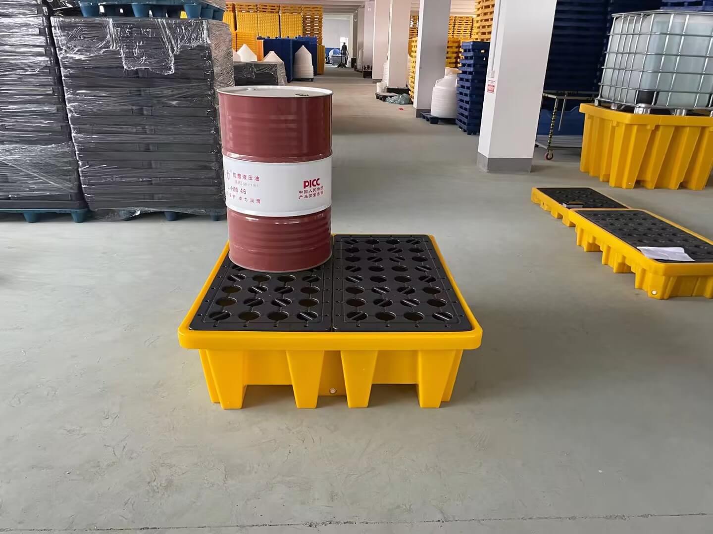high profile 4 drum spill containment pallet for 55 gallon drum