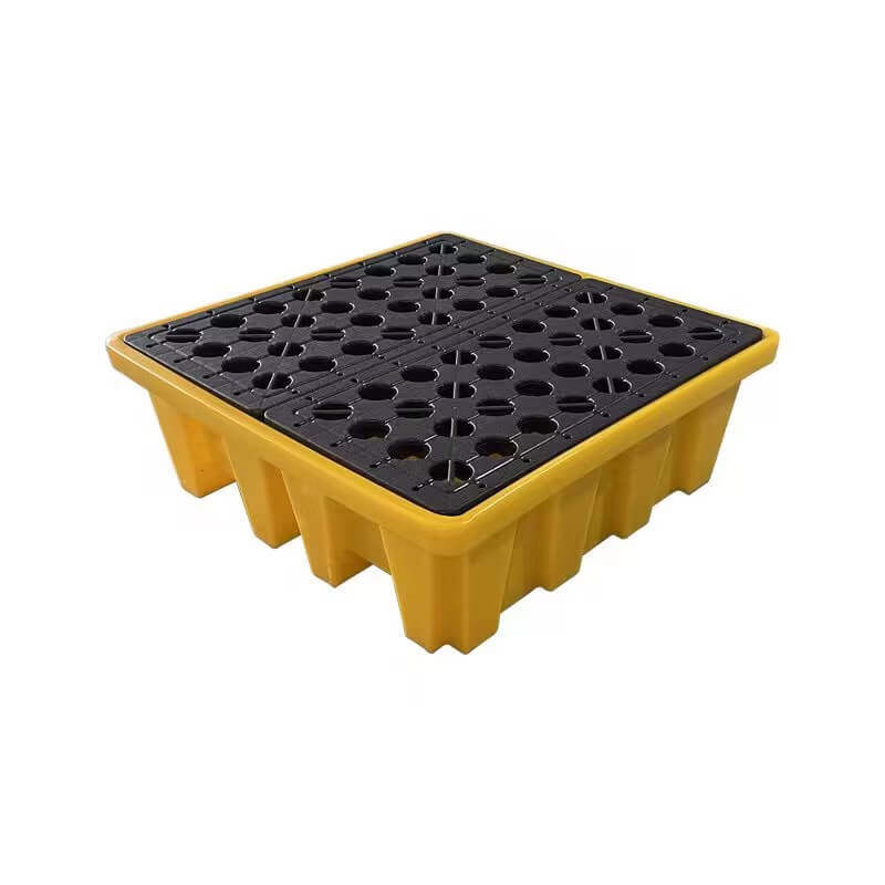 450mm high profile 4 drum spill containment pallet