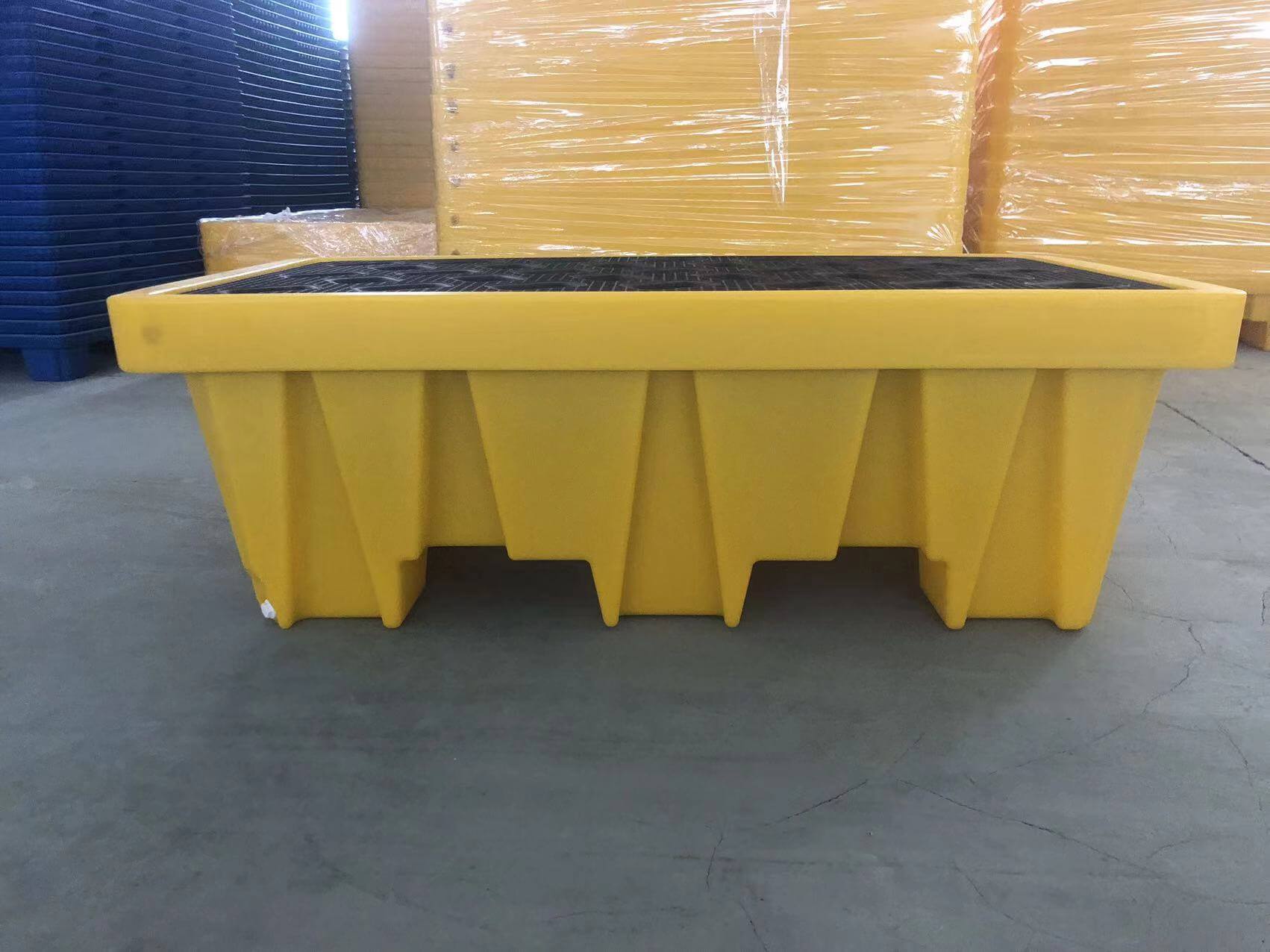 two way access high profile 2 drum spill containment pallet SP2DPHR